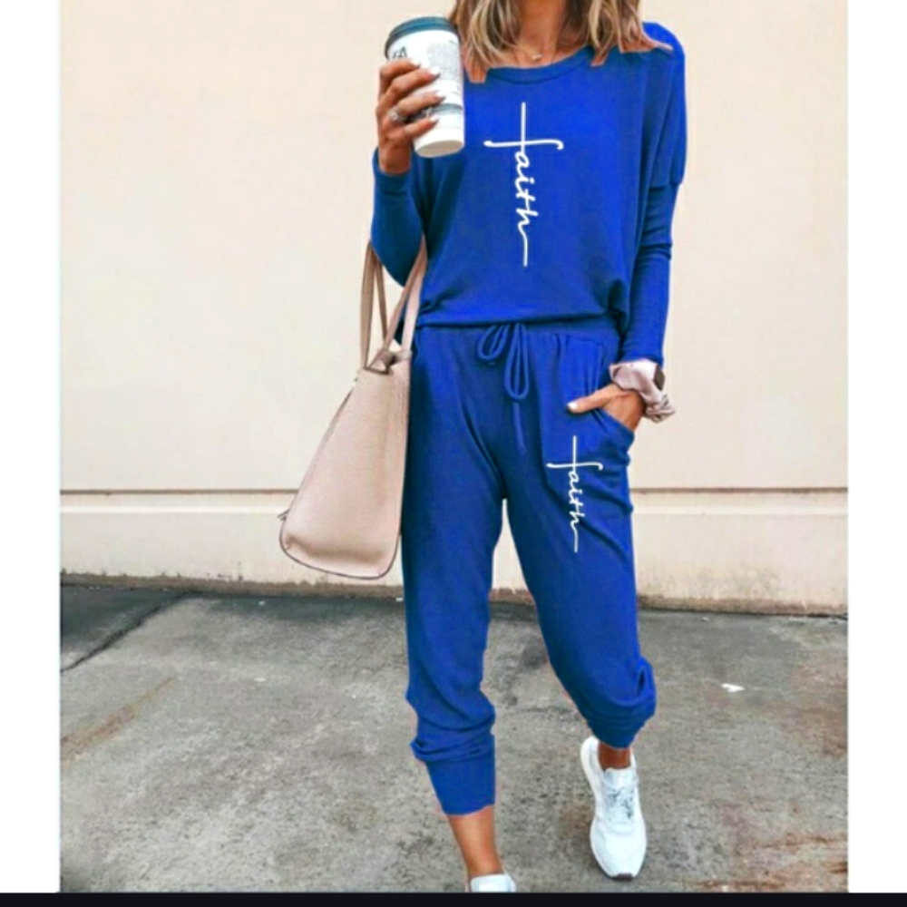 Trendy & Comfy Fashion Faith Jumpsuit Blue